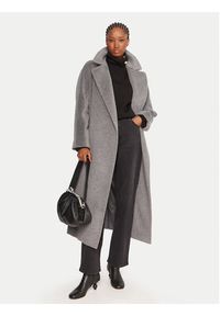 Weekend Max Mara Płaszcz wełniany Tempera 2525016082 Szary Regular Fit. Kolor: szary. Materiał: wełna #4