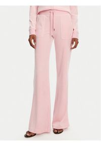 Juicy Couture Spodnie dresowe Layla JCSEBJ001 Różowy Flared Leg. Kolor: różowy. Materiał: syntetyk