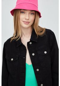 Brave Soul kurtka jeansowa damska kolor czarny przejściowa. Okazja: na co dzień. Kolor: czarny. Materiał: jeans. Styl: casual #4