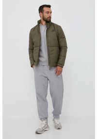 Adidas - adidas kurtka męska kolor zielony zimowa. Kolor: zielony. Wzór: nadruk. Sezon: zima #7