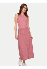 only - ONLY Sukienka letnia Celle 15369284 Czerwony Regular Fit. Kolor: czerwony. Materiał: syntetyk. Sezon: lato #5