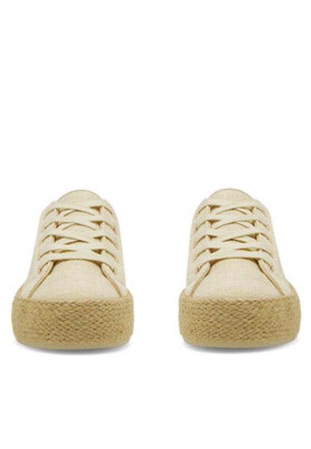 DeeZee Espadryle WSK1576-01 Beżowy. Kolor: beżowy. Materiał: materiał