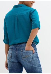 bonprix - Dżinsy straight, średni stan, ze stretchem. Kolor: niebieski #2