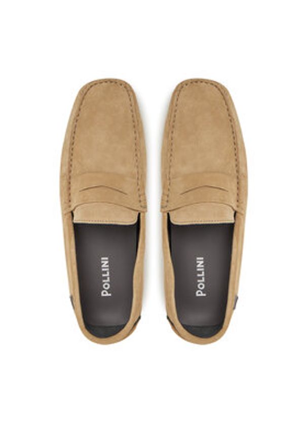 Pollini Mokasyny SB10520G0MUB0105 Beżowy. Kolor: beżowy. Materiał: nubuk, skóra