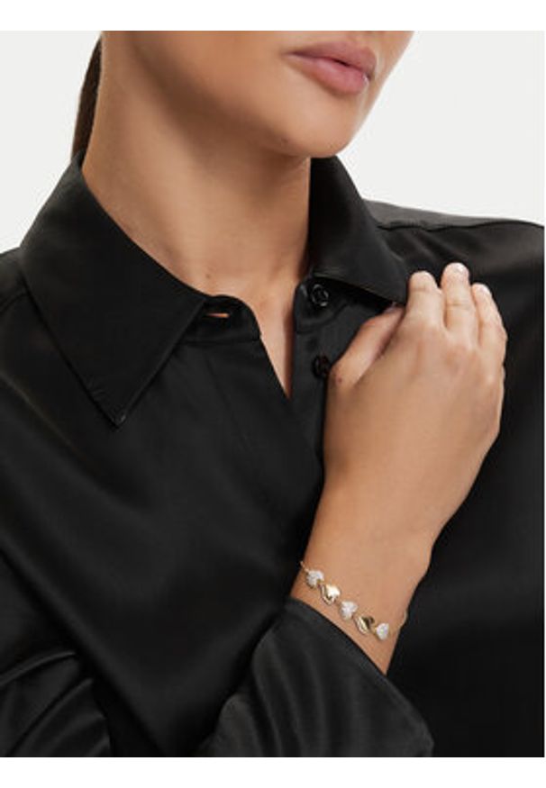 Guess Bransoletka JUBB06 071JW Złoty. Materiał: metalowe. Kolor: złoty