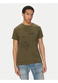 G-Star RAW - G-Star Raw T-Shirt Wash D25973-C338 H343 Zielony Regular Fit. Kolor: zielony. Materiał: bawełna