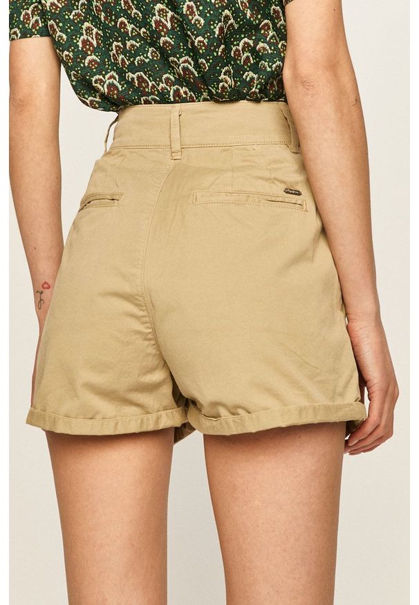 Pepe Jeans - Szorty Mamba. Kolor: zielony. Materiał: tkanina
