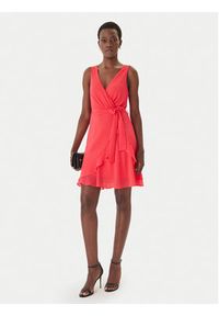 Morgan Sukienka koktajlowa 241-ROSVAL Różowy Regular Fit. Kolor: różowy. Materiał: syntetyk. Styl: wizytowy #2