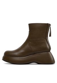 DeeZee Botki ZALY8813-8 Zielony. Kolor: zielony. Materiał: skóra #4