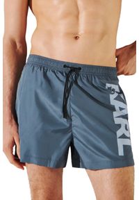 Karl Lagerfeld - KARL LAGERFELD Niebieskie kąpielówki męskie, Rozmiar S. Kolor: niebieski #2