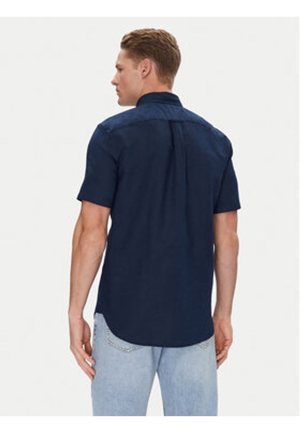 TOMMY HILFIGER - Tommy Hilfiger Koszula MW0MW40703 Granatowy Regular Fit. Kolor: niebieski. Materiał: bawełna