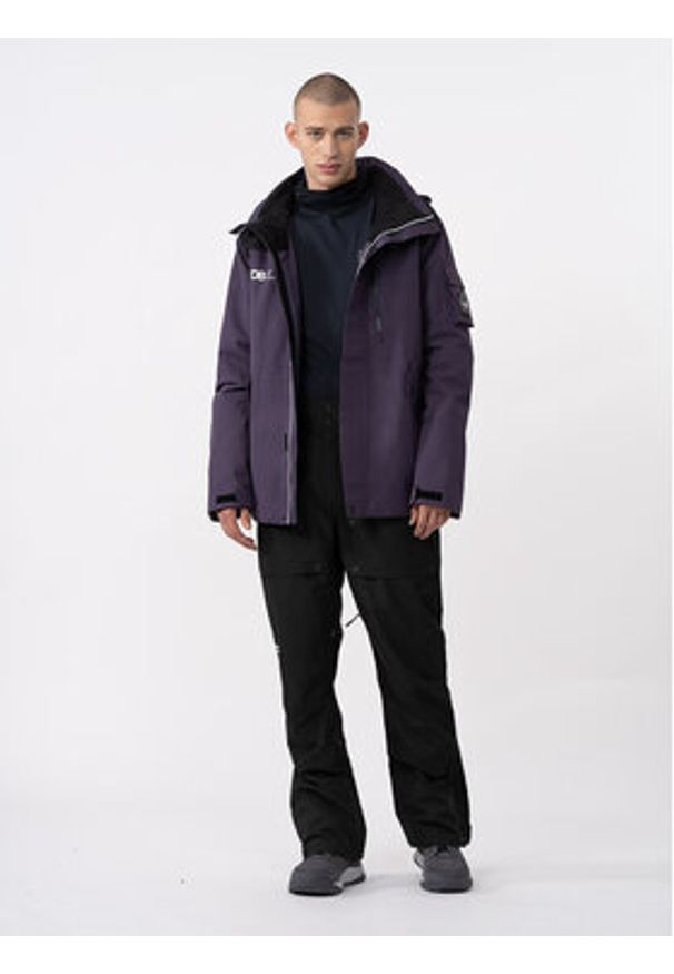 4f - 4F Spodnie snowboardowe 4FAW23TFTRM345 Czarny Regular Fit. Kolor: czarny. Materiał: syntetyk. Sport: snowboard