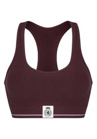 TOMMY HILFIGER - Tommy Hilfiger Biustonosz top UW0UW06061 Bordowy. Kolor: czerwony. Materiał: bawełna #7