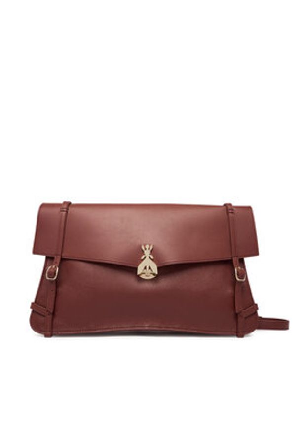 Patrizia Pepe Torebka 8B0331/L162 Brązowy. Kolor: brązowy. Materiał: skórzane