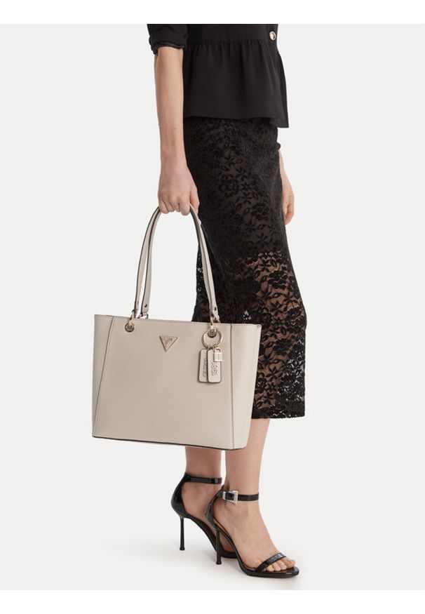 Guess Torebka Noelle II HWZG96 72250 Beżowy. Kolor: beżowy. Materiał: skórzane