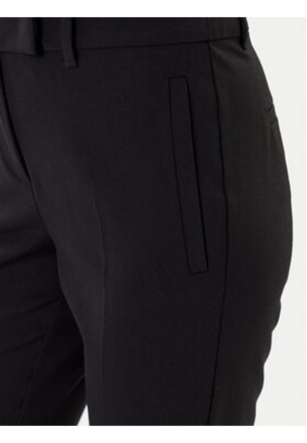 Marella Chinosy Opaco 2523136101 Czarny Slim Fit. Kolor: czarny. Materiał: syntetyk