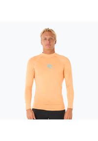 RIPCURL - Longsleeve do pływania męski Rip Curl Waves UPF Performance. Kolor: pomarańczowy
