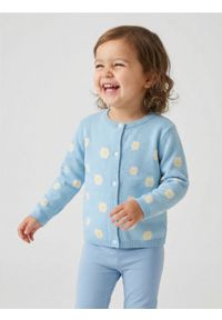 Sinsay - Bawełniany sweter z ozdobnymi guzikami - błękitny. Kolor: niebieski. Materiał: bawełna #1