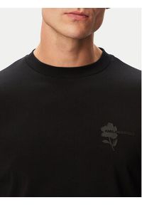 Karl Lagerfeld - KARL LAGERFELD T-Shirt 755041 563221 Czarny Regular Fit. Typ kołnierza: dekolt w karo. Kolor: czarny. Materiał: bawełna #5