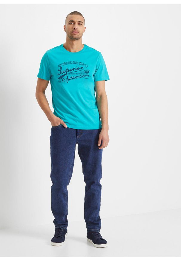 bonprix - T-shirt (2 szt.). Kolor: zielony. Wzór: nadruk