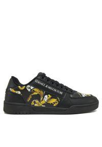 Versace Jeans Couture Sneakersy 78YA3SD4 Czarny. Kolor: czarny. Materiał: skóra