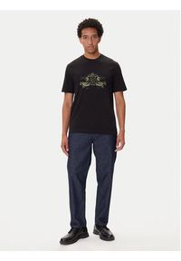 Hugo - HUGO T-Shirt Denrith 50544543 Czarny Regular Fit. Kolor: czarny. Materiał: bawełna #5