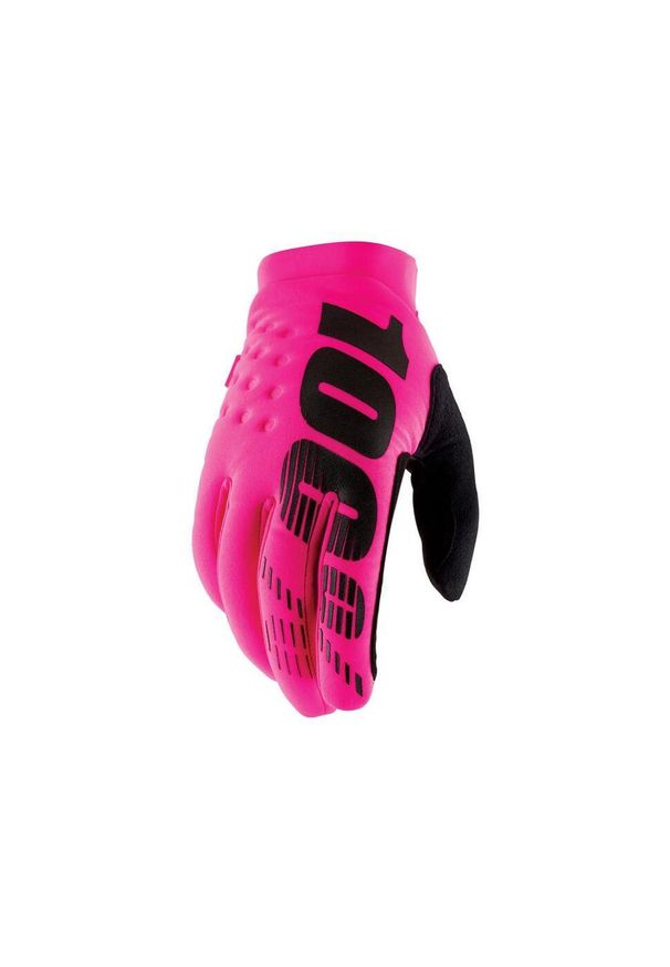 Rękawice 100% brisker. Kolor: różowy. Sport: kolarstwo