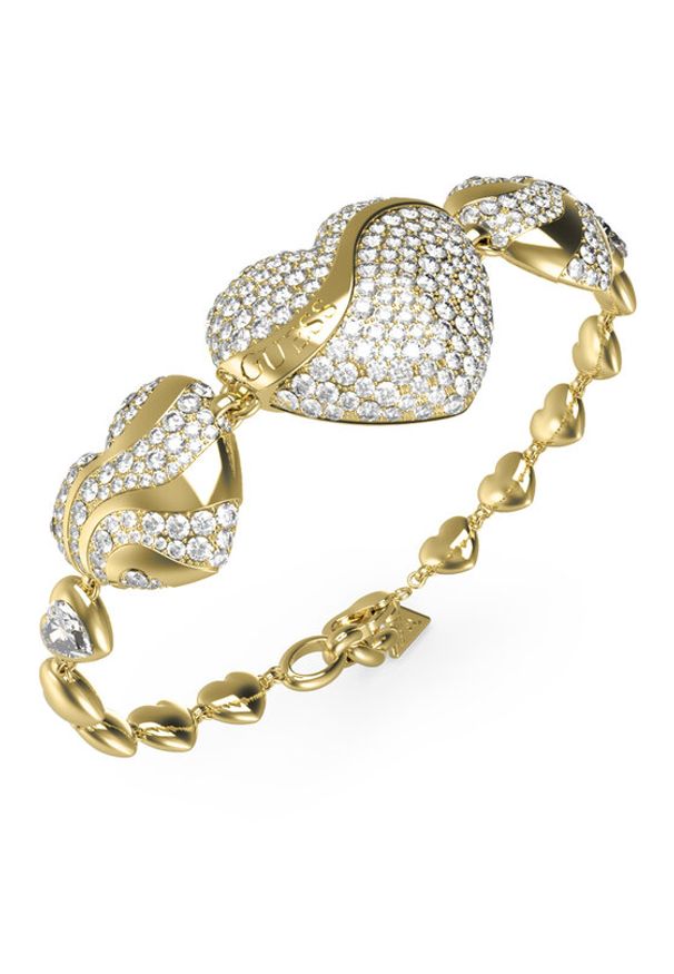Guess Bransoletka JUBB04 488JW Złoty. Materiał: metalowe. Kolor: złoty