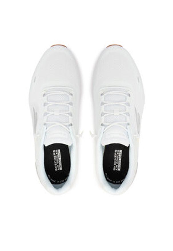 skechers - Skechers Sneakersy Go Walk Max Cushioning Flex 217113/WHT Biały. Kolor: biały. Materiał: materiał