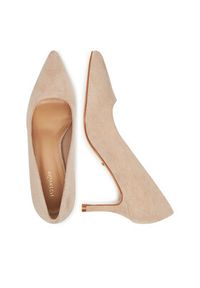 DeeZee Szpilki BK-0807 Beżowy. Kolor: beżowy. Materiał: skóra. Obcas: na szpilce #5