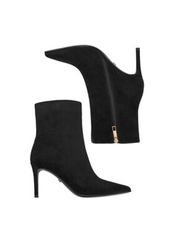 Gino Rossi Botki EO-LIDO-GLC6306-6320-4 Czarny. Kolor: czarny. Materiał: zamsz, skóra