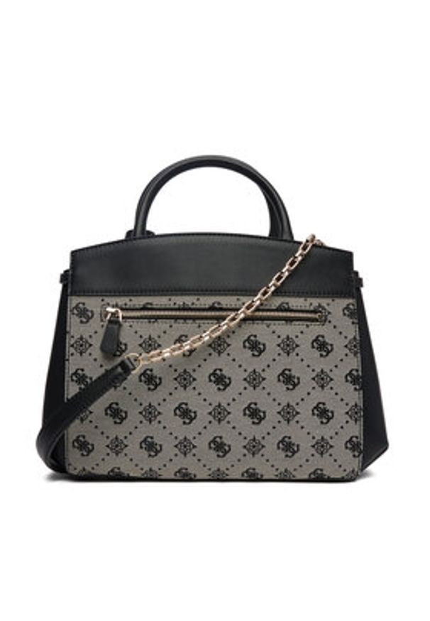 Guess Torebka Melinda HWJP99 02060 Czarny. Kolor: czarny. Materiał: skórzane