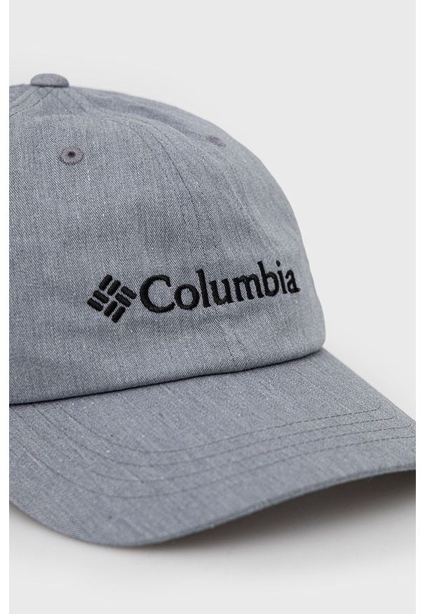 columbia - Columbia - Czapka. Kolor: szary. Materiał: syntetyk, włókno. Wzór: jednolity, ze splotem
