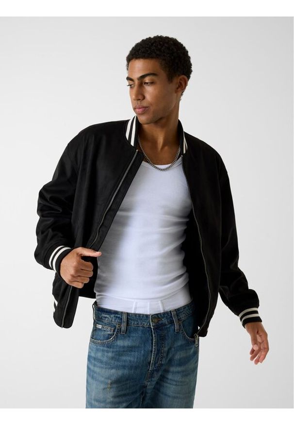 Guess Jeans Kurtka przejściowa 180532 Czarny Classic Fit. Kolor: czarny