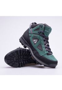 Buty Bergson W Kakka Mid Stx grass green zielone. Kolor: zielony. Materiał: guma, skóra, zamsz. Szerokość cholewki: normalna #10
