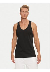 TOMMY HILFIGER - Tommy Hilfiger Komplet 3 tank topów UM0UM03387 Czarny Regular Fit. Kolor: czarny. Materiał: bawełna #8