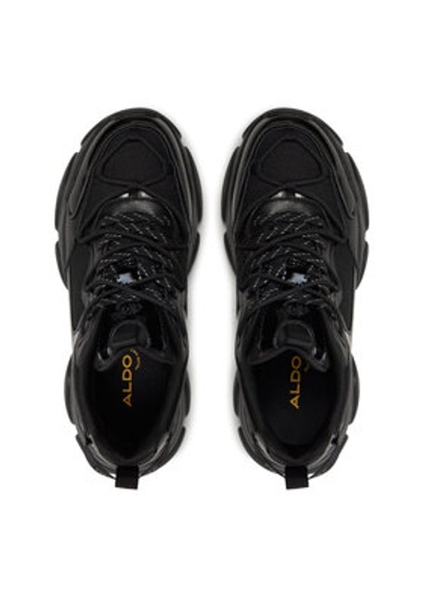 Aldo Sneakersy Andree 13812543 Czarny. Kolor: czarny. Materiał: skóra