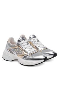 Love Moschino - LOVE MOSCHINO Sneakersy JA15296G1MIQG90A Srebrny. Kolor: srebrny. Materiał: skóra #3