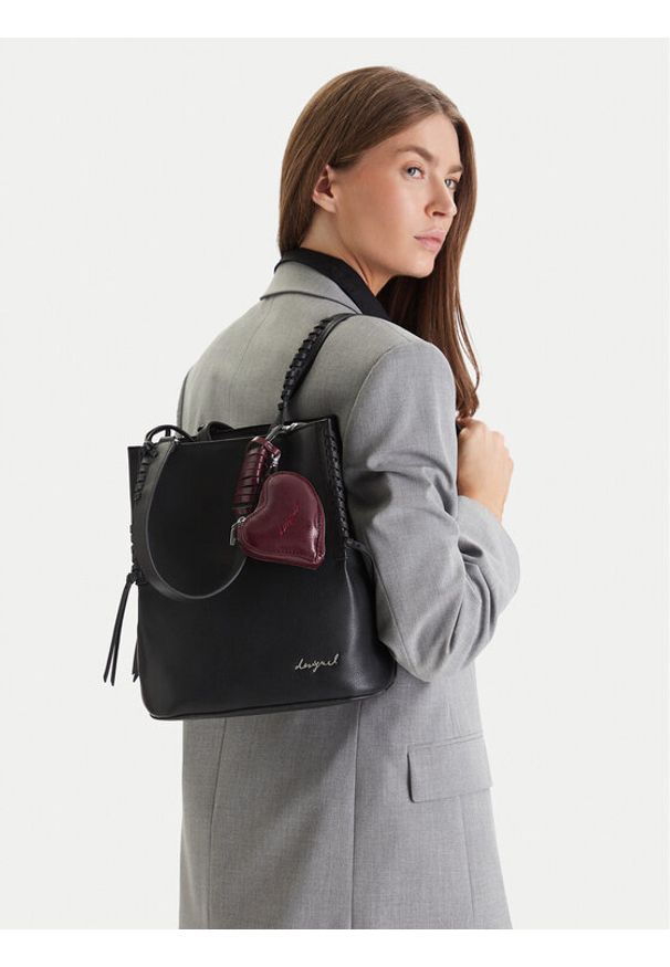 Desigual Plecak Torio 26SAKP21 Czarny. Kolor: czarny. Materiał: skóra