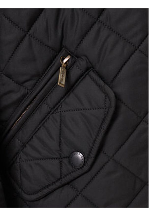 Barbour Kurtka przejściowa Powell MQU0281BK11 Czarny Slim Fit. Kolor: czarny. Materiał: syntetyk