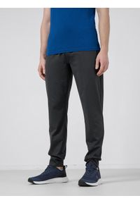 4f - Spodnie treningowe szybkoschnące męskie. Kolor: czarny. Materiał: dzianina, włókno #2
