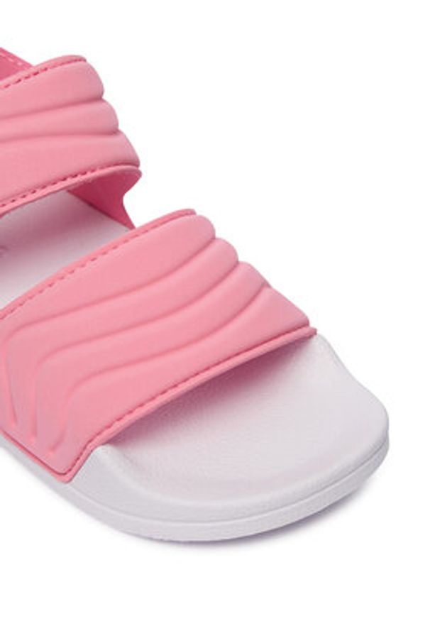 Adidas - adidas Sandały adilette Sandal 3 JS2518 Różowy. Kolor: różowy. Materiał: syntetyk