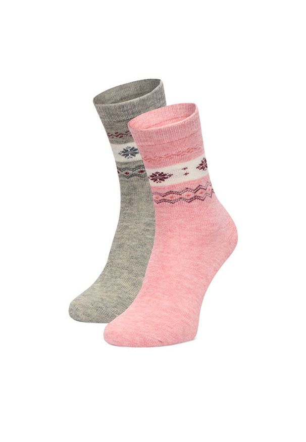 Gino Rossi - GINO ROSSI Skarpety długie CEO_BR_GR_006_W_AW25 (2 PACK) Kolorowy. Materiał: poliester. Wzór: kolorowy