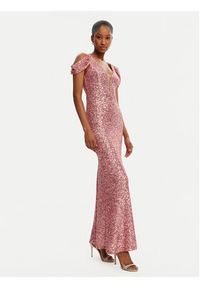 Rinascimento Sukienka wieczorowa CFC0122589003 Różowy Regular Fit. Kolor: różowy. Materiał: syntetyk. Styl: wizytowy #4
