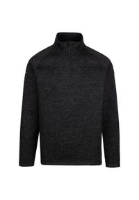 TRESPASS - Bluza Męska Corsham Marl Half Zip Fleece Top. Kolor: czarny #1