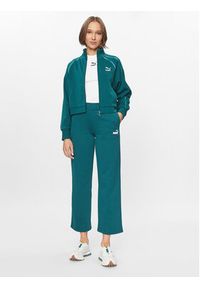 Puma Bluza T7 621464 Zielony Regular Fit. Kolor: zielony. Materiał: bawełna #4
