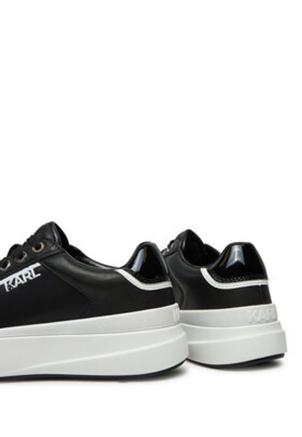 Karl Lagerfeld - KARL LAGERFELD Sneakersy KL64020 Czarny. Kolor: czarny. Materiał: skóra