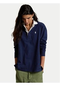 Polo Ralph Lauren Sweter 211B17797001 Granatowy Regular Fit. Typ kołnierza: polo. Kolor: niebieski. Materiał: bawełna #6