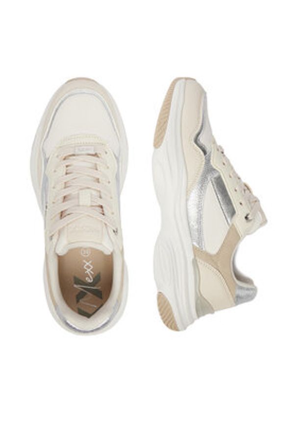 MEXX Sneakersy EO-MI001011661W Beżowy. Kolor: beżowy. Materiał: materiał