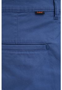 Lee spodnie męskie w fasonie chinos. Kolor: niebieski. Materiał: tkanina, bawełna, lycra, materiał. Wzór: gładki #4